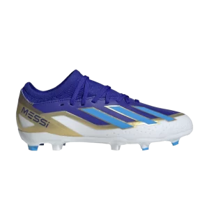 Baskets adidas X Crazyfast Messi League FG J 'Spark Gen10s' Bleu lucide/Explosion bleue/Nuage blanc ID0714
