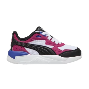 Puma X-Ray Speed Little Kid 'Mauved Out Magenta Gleam' Baskets Blanc/Noir/Moody/Purple Glitter 384899 28
