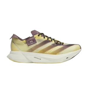 adidas Y-3 Adizero Adios Pro 3 'Almost Yellow Shadow Fig' Presque jaune/Presque jaune/Riz ombre IH0868