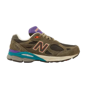 New Balance YCMC x 990v3 Made in USA 'Trailblazers' Baskets Camouflage foncé/Camouflage vert/Violet prisme/Poppy M990SO3