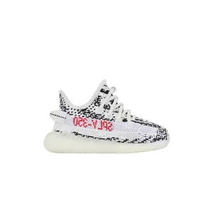 adidas Yeezy Boost 350 V2 Bébés 'Zebra' 2024 Blanc/Noir/Rouge HP6588 24