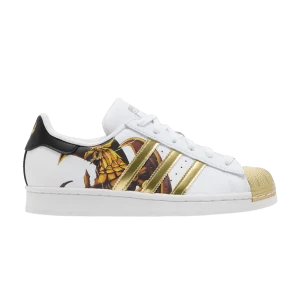 adidas Yu-Gi-Oh! x Superstar Big Kid 'Le dragon ailé de Ra' Blanc nuage/Or métallique/Noir HP6273