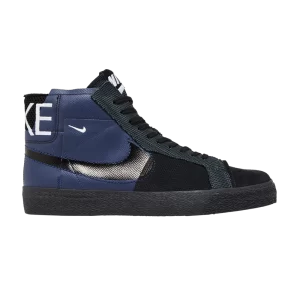 Nike Zoom Blazer Mid Premium SB 'Deconstructed - Midnight Navy Black' Minuit Marine/Gris Football/Anthracite/Noir FD5113 400