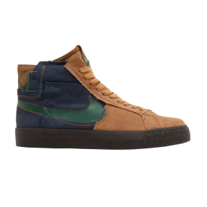 Nike Zoom Blazer Mid Premium SB 'Legend Dark Brown Obsidian' Legend marron foncé/Obsidienne/Tan britannique clair/Sapin FZ3306 200
