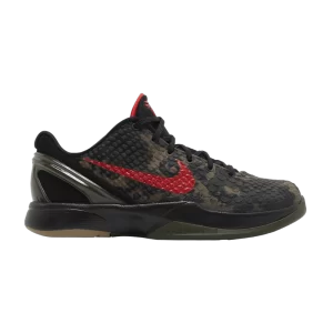 Nike Zoom Kobe 6 GS 'Italian Camo' 2024 Noir/Crimson Swamp/Kaki HM4824 001