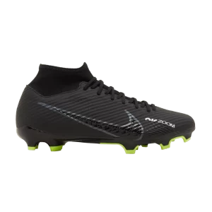 Nike Zoom Mercurial Superfly 9 Academy MG 'Shadow Pack' Noir/Blanc sommet/Volt/Gris fumée foncé DJ5625 001