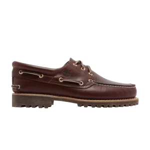 Timberland 3-Eye Lug Handsewn Boat 'Burgundy' Baskets Bordeaux TB050009 648