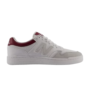 New Balance 480 Baskets 'White Classic Crimson' Blanc/Framboise classique BB480LKB
