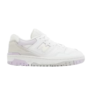 New Balance 550 Big Kid Baskets 'White Thistle' Blanc/Thistle GSB550WK