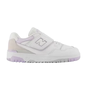 New Balance 550 Bungee Lace Top Strap Petit Enfant 'White Thistle' Blanc/Chardon PHB550WK