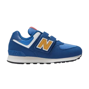 New Balance 574 Hook & Loop Little Kid Wide 'Night Sky Gold Fusion' Baskets Night Sky/Golden Fusion PV574HBG W