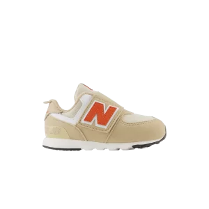 New Balance 574 New-B Hook & Loop Baskets larges pour tout-petits 'Incense Poppy' Encens/Poppy NW574HBO W
