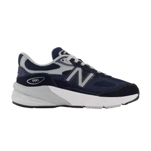 New Balance 990v6 Little Kid X-Wide 'Navy' Baskets Marine/Argent PC990NV6 XW