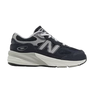 New Balance 990v6 Baskets « Navy » pour tout-petits Marine/Argent IC990NV6