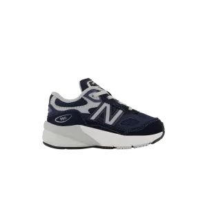 New Balance 990v6 Baskets X-Wide 'Navy' pour tout-petits Marine/Argent IC990NV6 XW