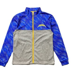 B20THER Veste à col montant NFL Chargers Veste bleue 1251021