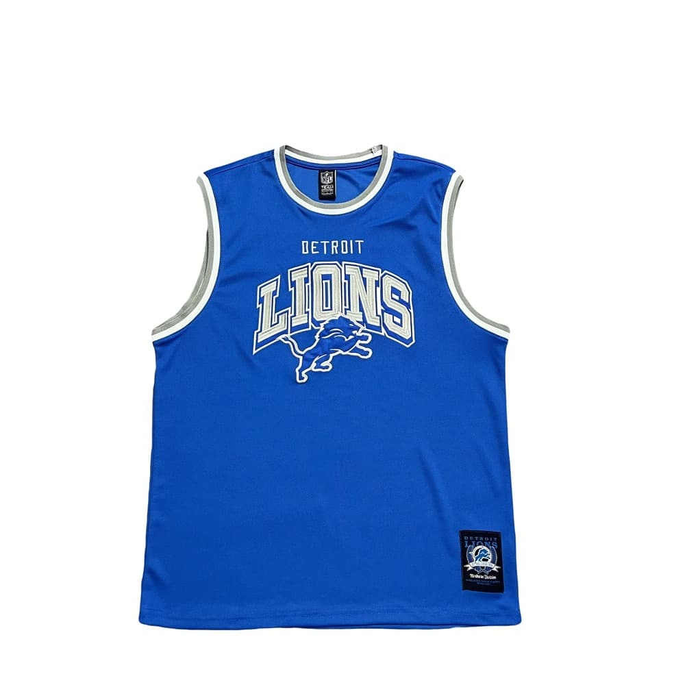 Buck Up NFL Detroit Lions Maillot de basket-ball bleu Blanc 1229346