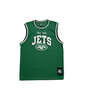 Buck Up NFL New York Jets Maillot vert Maillot de basket-ball Gris 1229340