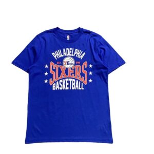 T-shirt bleu Main Squeeze NBA Philadelphia 76ers 1323795