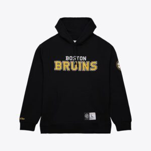 Mitchell & Ness Sweat à capuche noir en polaire Game Time des Bruins de Boston Noir 1377214