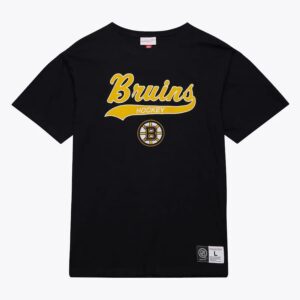 Mitchell & Ness T-shirt flammé légendaire des Bruins de Boston noir noir 1296842