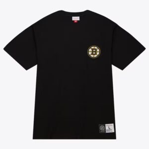 Mitchell & Ness T-shirt à poche premium noir des Bruins de Boston Gris 1281044