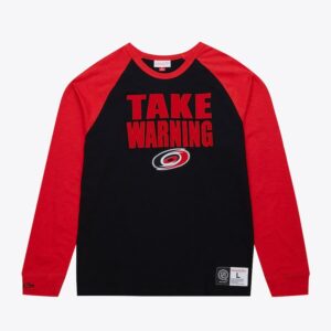 Mitchell & Ness Black Carolina Hurricanes Legendary Slub T-shirt à manches longues Noir 1297118