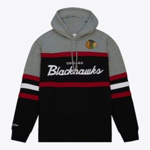 Mitchell & Ness Sweat à capuche noir pour entraîneur-chef des Blackhawks de Chicago Noir 1377631