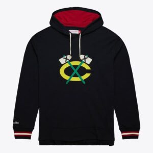 Mitchell & Ness Black Chicago Blackhawks Legendary Slub Pull à capuche Noir 1377844