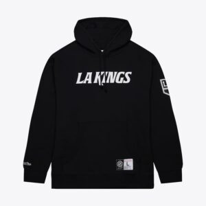 Mitchell & Ness Sweat à capuche noir en polaire Game Time des Kings de Los Angeles Noir 1377764