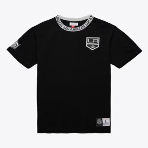 Mitchell & Ness T-shirt noir à sonnerie en jacquard des Kings de Los Angeles Bleu 1365299