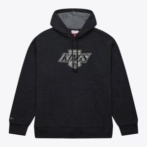 Mitchell & Ness Sweat à capuche noir en polaire délavé par la neige des Kings de Los Angeles Gris 1377047