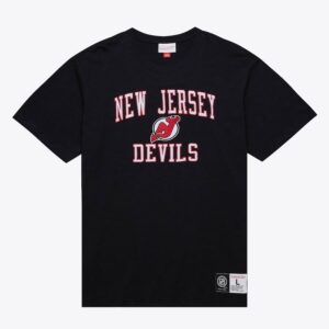 Mitchell & Ness T-shirt flammé légendaire des Devils du New Jersey noir noir 1374185