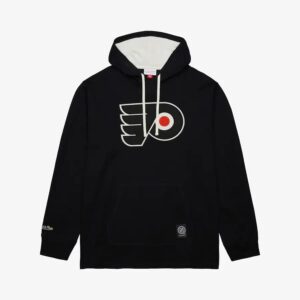 Mitchell & Ness Black Philadelphia Flyers Sweat à capuche thermique léger Noir 1377329