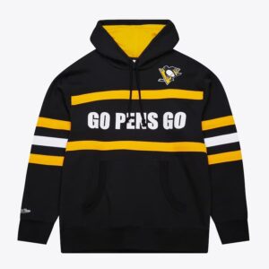 Mitchell & Ness Sweat à capuche noir en polaire pour entraîneur-chef des Penguins de Pittsburgh Noir 1377684