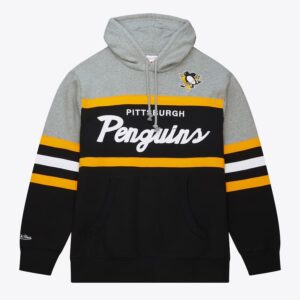 Mitchell & Ness Sweat à capuche noir pour entraîneur-chef des Penguins de Pittsburgh Noir 1377672
