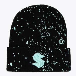 Mitchell & Ness Bonnet en tricot à revers Seattle Kraken Nep noir noir 1222483