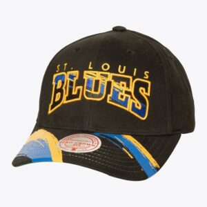 Mitchell & Ness Casquette de baseball noire St. Louis Blues Brossé Past Ya Pro Snapback Hat Noir 1236664