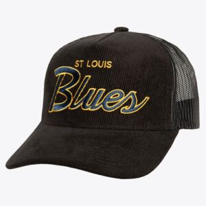 Mitchell & Ness Casquette de baseball noire St. Louis Blues Times Up Trucker Chapeau réglable noir 1236659