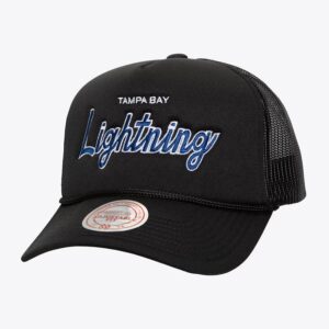 Mitchell & Ness Casquette réglable noire Tampa Bay Lightning Script Trucker noir 1236706