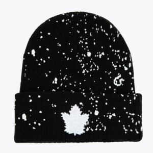 Mitchell & Ness Bonnet en tricot à revers Nep des Maple Leafs de Toronto noir gris 1259670