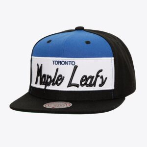 Casquette de baseball Mitchell & Ness noir Toronto Maple Leafs rétro Sport Snapback chapeau crème 1259660