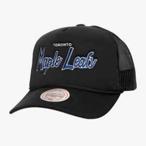 Mitchell & Ness Casquette réglable noire Toronto Maple Leafs Script Trucker Vert 1259665