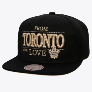 Mitchell & Ness Casquette Snapback noire des Maple Leafs de Toronto avec amour noir 1251089