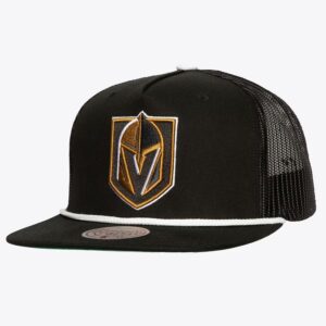 Casquette de baseball Mitchell & Ness noir Vegas Golden Knights Roper Trucker chapeau réglable vert 1259746