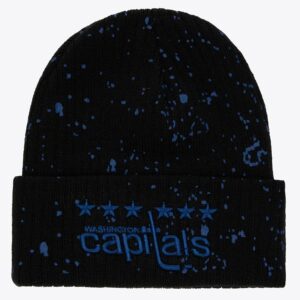 Mitchell & Ness Noir Washington Capitals Nep Vintage Bonnet en tricot à revers Noir 1280964