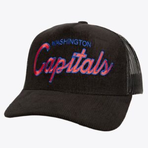 Mitchell & Ness Casquette réglable noire Washington Capitals Times Up Trucker Bleu 1280933