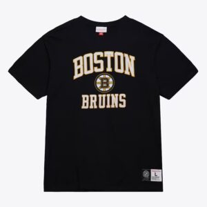 Mitchell & Ness T-shirt flammé légendaire des Bruins de Boston noir blanc noir 1296862
