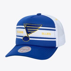 Mitchell & Ness Blue St. Casquette de baseball Louis Blues Sideline Trucker Snapback Hat Bleu 1236679