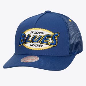 Mitchell & Ness Blue St. Casquette de baseball Louis Blues Team Seal Trucker Chapeau réglable bleu 1236683